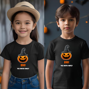 Halloween Pumpkin “BOO!” – Personalised Name Toddler T-Shirt
