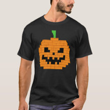 Halloween Pumpkin built from blocks