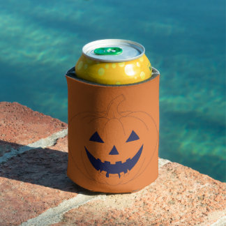 Halloween Pumpkin Can Cooler