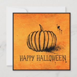 Halloween pumpkin card