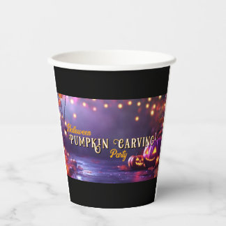 Halloween Pumpkin Carving Party Cup