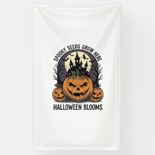 Halloween Pumpkin Castle Vintage Spooky Shirt_1 Banner