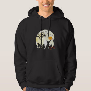 Halloween Pumpkin Cat For Men Boys Girl Hoodie