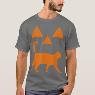 Halloween Pumpkin Cat Jackolantern Costume T-Shirt