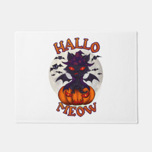 Halloween Pumpkin Catoween Doormat