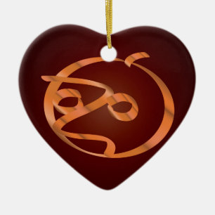 Halloween pumpkin ceramic tree decoration