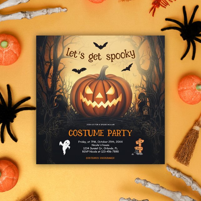 Halloween Pumpkin Costume Party Invitation (Halloween Pumpkin Costume Party Invitation)