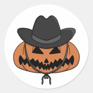 Halloween Pumpkin Country Classic Round Sticker