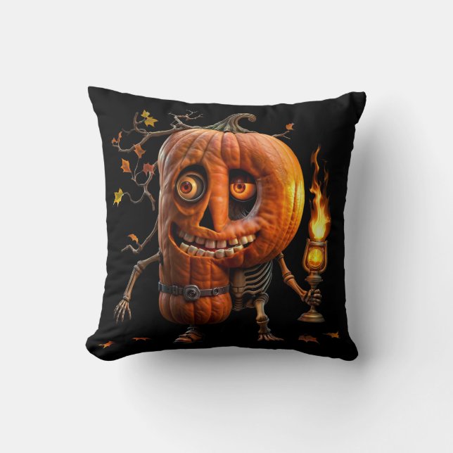 Halloween Pumpkin Cushion (Front)