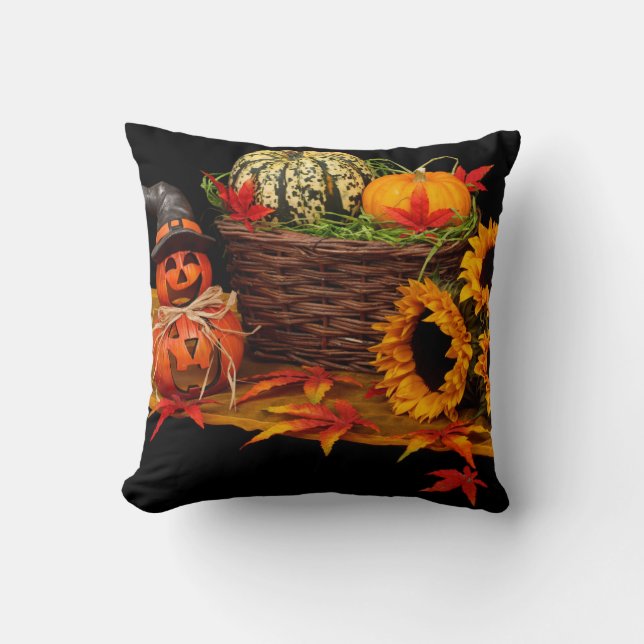 Halloween Pumpkin Cushion (Front)