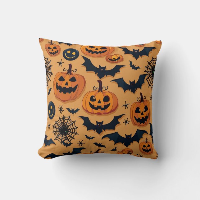 Halloween Pumpkin Cushion (Front)
