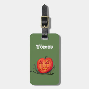 Halloween ,Pumpkin Custom Name Luggage Tags