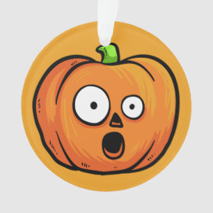 Halloween Pumpkin custom text ornament 5