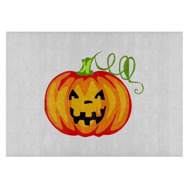 Halloween Pumpkin Cutting Board (Front)