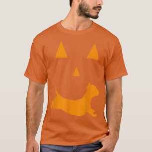 Halloween Pumpkin Dachshund Jackolantern  Costume  T-Shirt