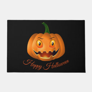 Halloween Pumpkin Door Mat