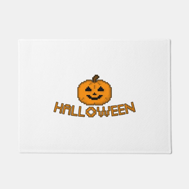 Halloween pumpkin          doormat (Front)