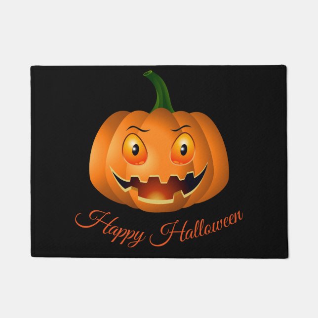 Halloween Pumpkin Doormat (Front)