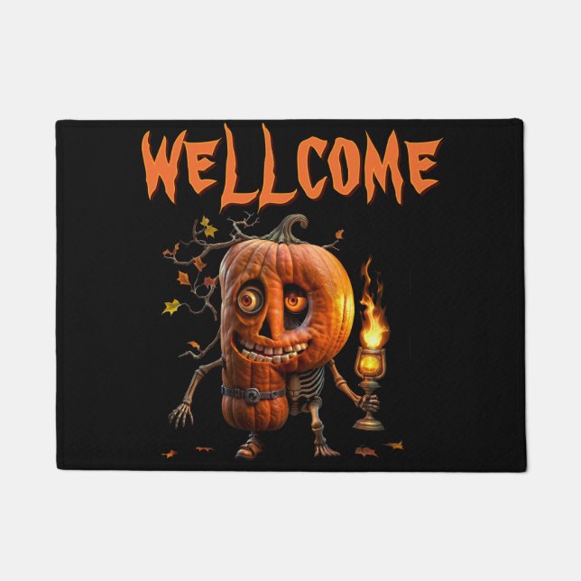 Halloween Pumpkin Doormat (Front)