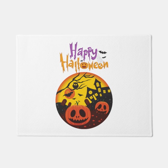 Halloween pumpkin                                  doormat (Front)