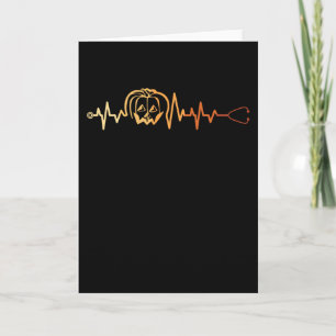 Halloween Pumpkin ECG Card