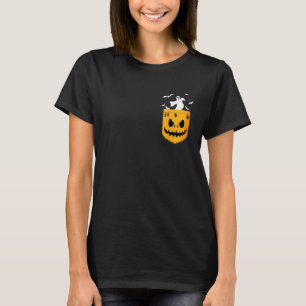 Halloween Pumpkin Face Funny Evil Scary Costume T-Shirt