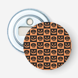 Halloween Pumpkin Face Ghost Spooky Pattern Bottle Opener