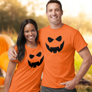 Halloween Pumpkin Face Jack O Lantern T-Shirt