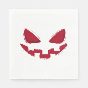 Halloween Pumpkin Face   Napkin