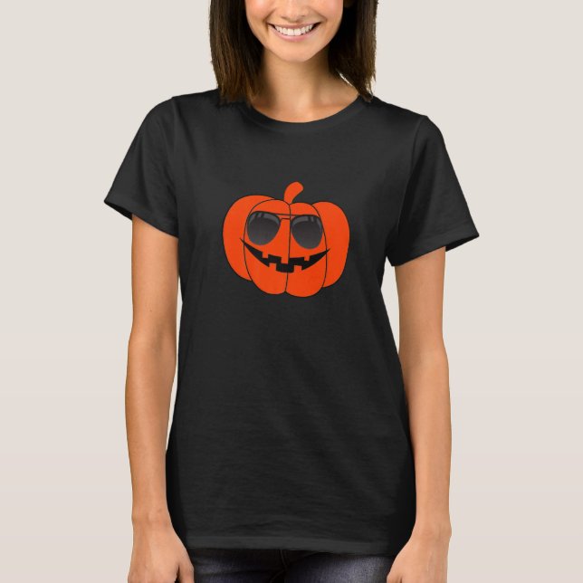 Halloween  Pumpkin Face T-Shirt (Front)