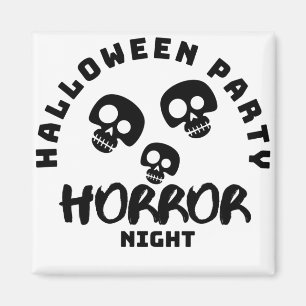 Halloween Pumpkin Face Trick or Treat Style Magnet