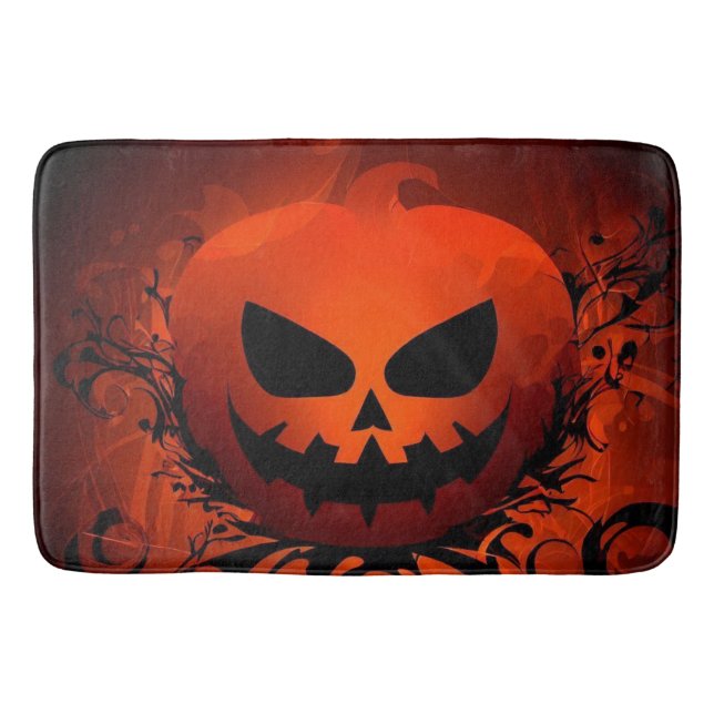 Halloween/Pumpkin/fall/autumn Bath Mat (Front)