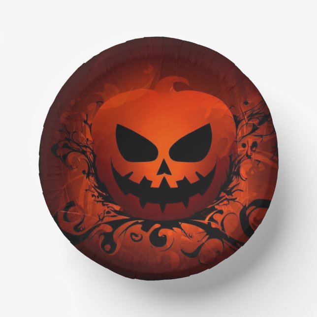 Halloween/Pumpkin/fall/autumn Paper Plate (Front)