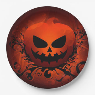 Halloween/Pumpkin/fall/autumn Paper Plate