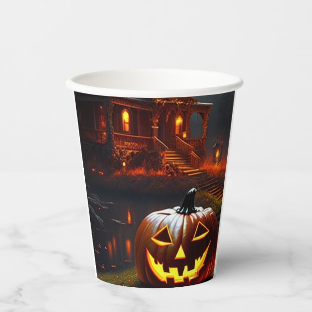 Halloween/Pumpkin/Fall  Paper Cups (Front)
