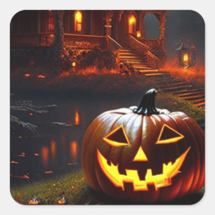 Halloween/Pumpkin/Fall Square Sticker
