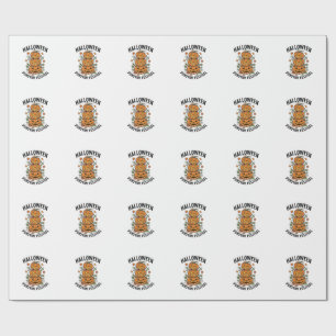 Halloween Pumpkin Festival Vintage Jack O Lantern  Wrapping Paper