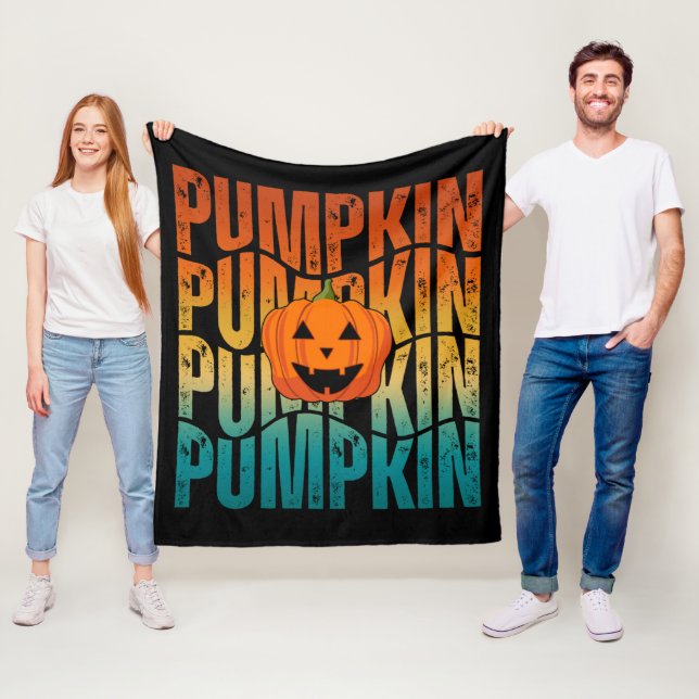 HALLOWEEN PUMPKIN FLEECE BLANKET (In Situ)