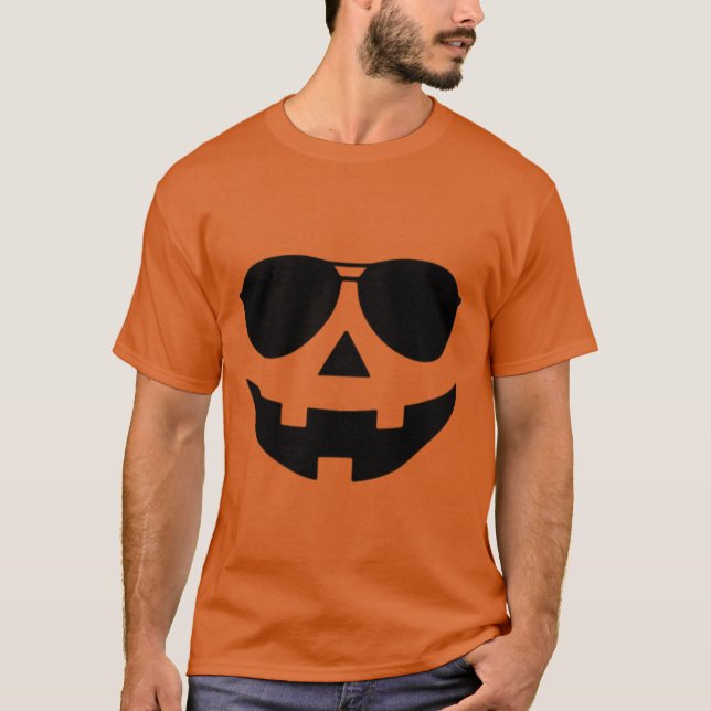 Halloween Pumpkin Funny   T-Shirt (Front)