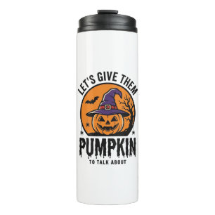 Halloween Pumpkin Funny Witch Hat Spooky Retro_1 Thermal Tumbler
