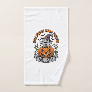 Halloween Pumpkin Ghost Vintage Engraving Shirt_1 Hand Towel