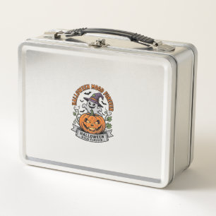 Halloween Pumpkin Ghost Vintage Engraving Shirt_1 Metal Lunch Box