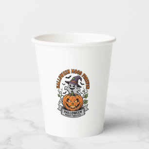 Halloween Pumpkin Ghost Vintage Engraving Shirt_1 Paper Cups