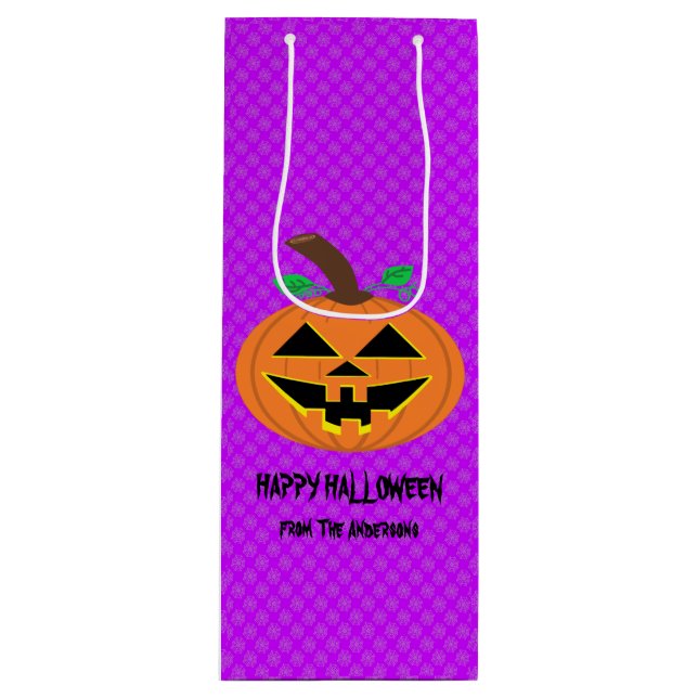 Halloween Pumpkin Gift Bag (Front)