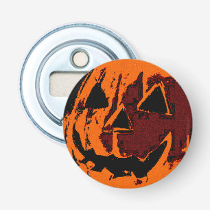 Halloween Pumpkin - grunge style + your ideas Bottle Opener
