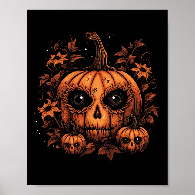Halloween Pumpkin Halloween Costume Poster (Front)