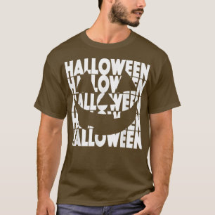 Halloween Pumpkin Happy Face Jack O Lantern T-Shirt