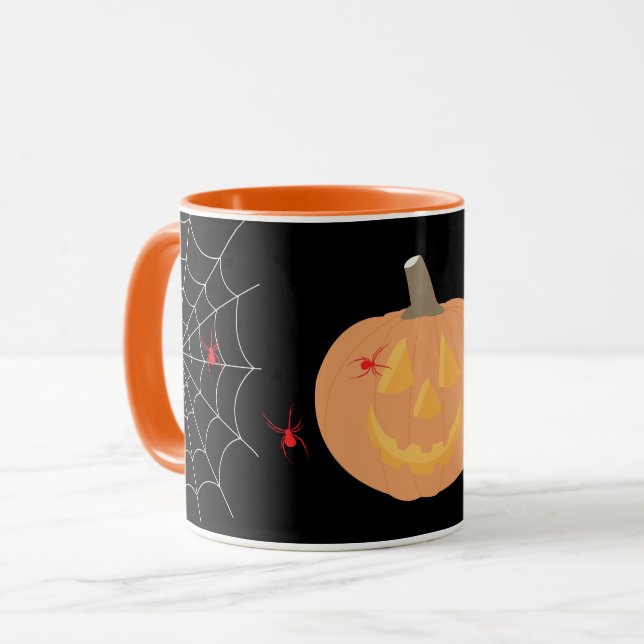 Halloween Pumpkin Happy Halloween Mug (Front Left)