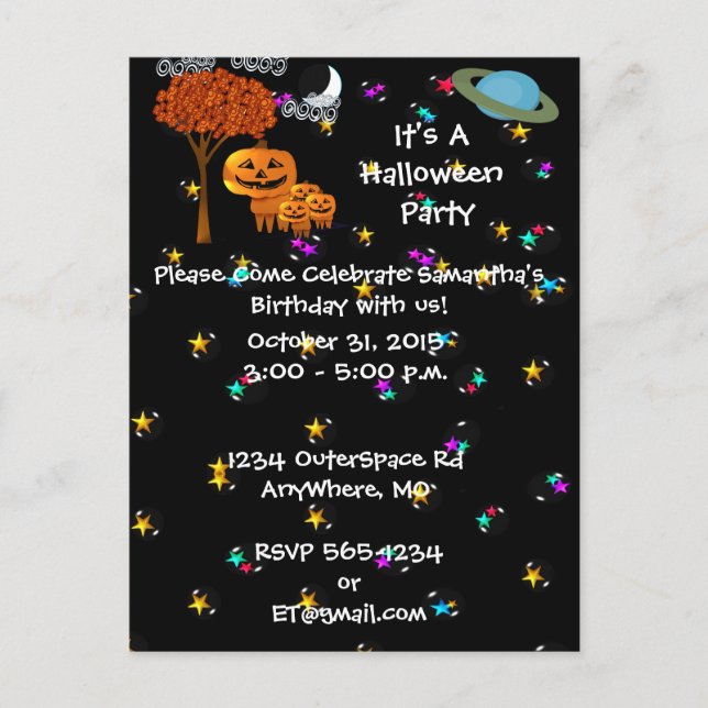 HALLOWEEN PUMPKIN HEADS Invitation (Front)