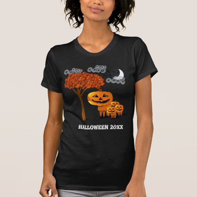 HALLOWEEN PUMPKIN HEADS  T-shirt (Front)